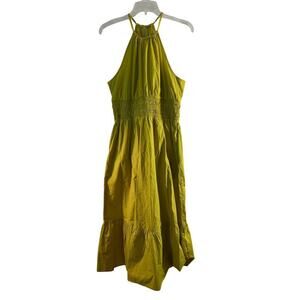 A NEW DAY Women’s Lime Cinched Waist Halter Midi Dress / Size: Medium